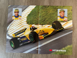 Poster / Affiche - Pedro DINIZ - Roberto MORENO - Forti-Ford - 55 X 40 Cm. - Car Racing - F1