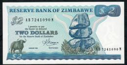 ZIMBABWE  P1b 2 DOLLARS 1983 #AB-M  Signature 2    UNC. - Simbabwe