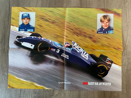 Poster / Affiche - Ukyo KATAYAMA - Mika SALO - Tyrrell-Yamaha - 55 X 40 Cm. - Automobilismo - F1