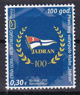 MONTENEGRO 2022,SPORT,100 YEARS OF THE "JADRAN" SWIMMING WATER POLO CLUB,MNH - Waterpolo