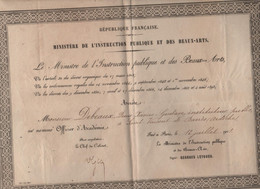 Debeaux Instituteur Saint Vincent De Barrès 1901 Leygues - Diploma's En Schoolrapporten