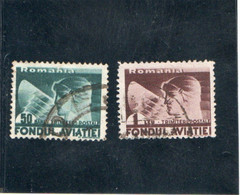 ROUMANIE    1936  Poste Aérienne  Y. T. N° 25  26  Oblitéré - Used Stamps
