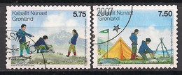 DK - Grönland / Greenland  (2007)  Mi.Nr.  482 + 483  Gest. / Used  (0ck06)  MH / From Booklet  EUROPA - 2007