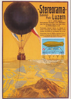 1982, Historisches Plakat,1/82, Stereorama Luzern, Gasballon WM Flughafen Bern-Belp,  Mi:CH 1049 / Zum:CH 564 - Montgolfières
