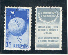 ROUMANIE    1957  Poste Aérienne  Y. T. N° 69  à  72  Incomplet  Oblitéré - Used Stamps