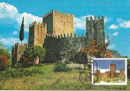 MAXIMUM CARD - CARTOLINA MAXIMA -  MAXIMUM KARTE - CARTE MAXIMUM - PORTUGAL - CHÂTEAUX - GUIMARÃES - Châteaux