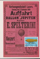 1982, Historisches Plakat, 2/82, Kurhausgesellschaft Luzern 2.9.1900 Auffahrt Ballon Jupiter,  Mi:CH 1049 / Zum:CH 564 - Montgolfières