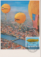 1982, Ballonflug 3/82, Plakat-Gemälde Für Gordon Benett Wettfliegen Basel, Aerorevue 1932, Mi:CH 1049 / Zum:CH 564 - Montgolfières