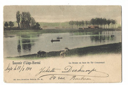 Herstal.   -   La Meuse En Face Du Tir Communal.   -   1900   Naar   Statte   Huy - Herstal