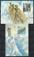 Greenland 1998. Hans Lynge: Paintings.  Michel  325 - 326  Maxi Cards. Signed. - Maximum Cards