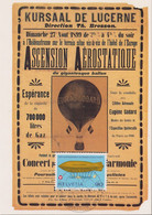 1982, Ballonflug 6/82, Plakat Für Kursaal Luzern 1899, Ascension Aerostatique Eugène Godard, Mi:CH 1049 / Zum:CH 564 - Montgolfières