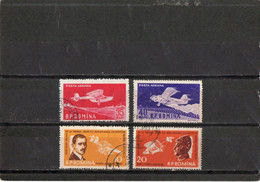 ROUMANIE    1960  Poste Aérienne  Y. T. N° 111  à  117  Incomplet  Oblitéré - Used Stamps