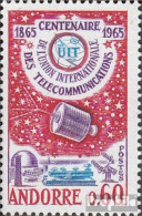 Andorra - Französische Post 193 (kompl.Ausg.) Postfrisch 1965 Fernmeldeunion - Markenheftchen