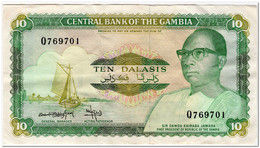 GAMBIA,10 DALASIS,1987-90,P.10b,VF - Gambia