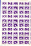 1415.GREECE. 1926 MESSOLONGHI HELLAS 463 MNH SHEET OF 100. VARIETY MISSOLONGHI POS. 91. 5 SCANS.FEW LIGHT WRINKLES - Fogli Completi