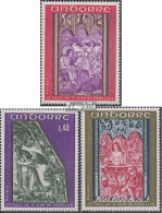 Andorra - Französische Post 226-228 (kompl.Ausg.) Postfrisch 1970 Fresken - Libretti