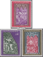 Andorra - Französische Post 226-228 (kompl.Ausg.) Postfrisch 1970 Fresken - Booklets