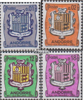 Andorra - Französische Post 186-189 (kompl.Ausg.) Postfrisch 1964 Wappen - Carnets