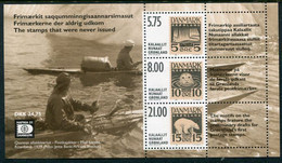 GREENLAND 2001 HAFNIA '01 Stamp Exhibition Block MNH / **.  Michel Block 22 - Ungebraucht
