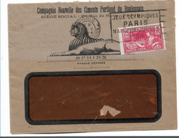 OY183 / OLYMPIADE 1924 Mit Passendem Werbestempel St. Lazare - Sommer 1924: Paris