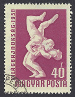 UNGHERIA 1958 - Yvert 1259° - Lotta | - Wrestling
