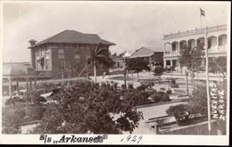 600620 | Postcard Of Nuevitas, Cuba. Visit Of The SS Arkansas 1929  | -, -, - - Briefe U. Dokumente