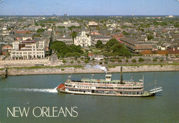 AL   CPM   ETATS UNIS   MISSIPI  RIVER PADDLEWHEELER   BATEAU A VAPEUR A ROUE A  AUBES NATCHEZ NEW ORLEANS - Andere & Zonder Classificatie