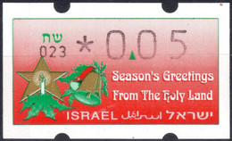 Israel ATM Christmas 1992 * Michel 5 * 023 * 0,05 NIS MNH / Klussendorf Automatenmarken Doar - Frankeervignetten (Frama)