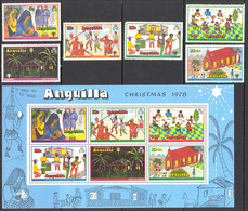 Anguilla Sc# 325-330a MNH 1978 Christmas - Anguilla (1968-...)