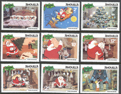 Anguilla Sc# 453-461 MNH 1981 Christmas - Anguilla (1968-...)