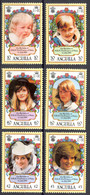 Anguilla Sc# 485-490 MNH 1982 Princess Diana - Anguilla (1968-...)