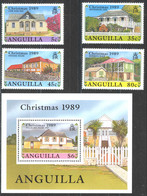 Anguilla Sc# 787-791 MNH 1989 Christmas - Anguilla (1968-...)