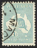 Australia Sc# 98 Used (a) 1929-1930 1sh Wmk Small Crown Multiple A Kangaroo - Usados