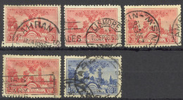 Australia Sc# 159-160 (Assorted) Used Lot/5 1936 South Australia Centenary - Oblitérés