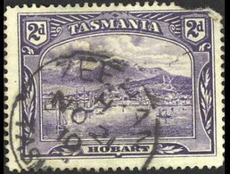 Australia Tasmania Sc# 88 Used 1899-1900 2p Violet View Of Hobart - Usati