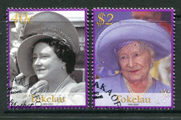 Tokelau 2002 Queen Elizabeth The Queen Mother Commemoration Set CTO Used (SG 340-341) - Tokelau