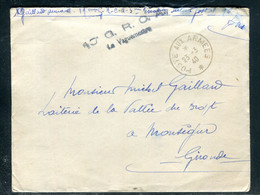 Cachet De Vaguemestre Sur Enveloppe En FM Du SP 96 Pour Monségur En 1940 - F 82 - 2. Weltkrieg 1939-1945