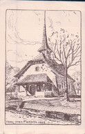 Vers Chez Perrin Payerne VD, Le Temple, Litho (1925) - Payerne