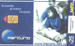 Uruguay:Used Phonecard, Antel, 25$, Calendar, Family - Uruguay