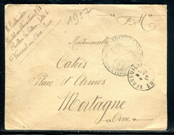 Cachet De L'Hôpital Complémentaire 33 De Verneuil/Avre Sur Enveloppe En 1917 Pour Mortagne En Fm - F 99 - Guerre De 1914-18