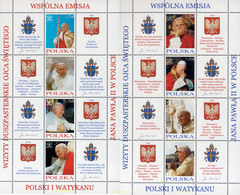 156974 MNH POLONIA 2004 VISITAS DEL PAPA JUAN PABLO II A POLONIA DEL 1979 A 2002 - Non Classificati