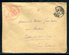 Cachet De L'Hospice Bernay Sur Enveloppe En 1916 Pour Elbeuf /Seine En Fm - F 100 - Guerra Del 1914-18