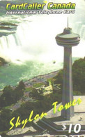 Canada:Used Phonecard, Cardcaller Canada, 10$, Skylon Tower, Nigara Waterfall - Canada