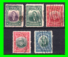 CUBA ( AMERICA DEL NORTE ) SELLOS DEL AÑO 1910 LIDERES POLITICOS Y MILITARES - Used Stamps