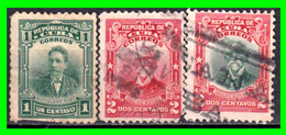 CUBA ( AMERICA DEL NORTE ) SELLOS DEL AÑO 1910 LIDERES POLITICOS Y MILITARES - Oblitérés