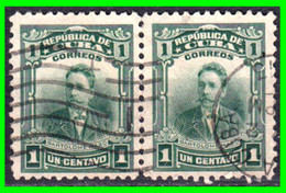 CUBA ( AMERICA DEL NORTE ) PAREJA DE SELLOS DEL AÑO 1910 LIDERES POLITICOS Y MILITARES - Used Stamps