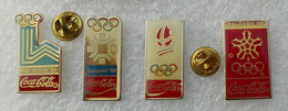 COCA COLA JEUX OLYMPIQUES D'HIVER 4 PIN'S  LLLL    085 - Coca-Cola