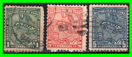 CUBA ( AMERICA DEL NORTE ) SELLOS DEL AÑO 1914 MAPA DE CUBA - Used Stamps