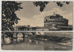 Carte Postale. Italie. Rome. Pont Et Château Saint Ange. Etat Moyen. Petit Pli Dans Un Coin. - Ponti