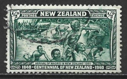 New Zealand 1940. Scott #229 (U) Landing Of The Maoris In 1350 - Used Stamps